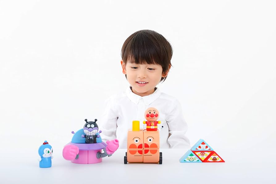 Amazon | アンパンマン 磁石でパチッと! ひらめきキューブ